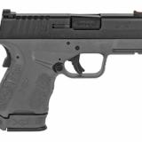 XDS, Mod.2 with Grip Zone, 45 ACP, 3.3" Barrel, Polymer Frame, Black Finish, Fiber Optic Front Sight, 6Rd, 2 Magazines XDSG93345GRY