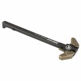 BREACH, AR-15 Charging Handle, Ambidextrous, Small Lever, Gas Deflection Shelf, Anodized Finish, Kodiak Brown APRA700140C