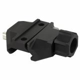 Rail Slider, Bipod Mount, ARMS 17S Pattern, Fits Picatinny, Anodized Finish, Black RS-BASE