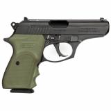 Thunder, Combat, Double Action, Compact, 380ACP, 3.5" Barrel, Alloy Frame, Matte Black Finish, Green Polymer Grips, Fixed Sights, 1 Magazine, 8 Rounds T380MC