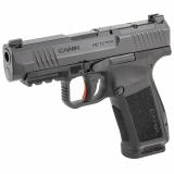 METE MC9LS, Semi-automatic, Striker Fired, Polymer Frame Pistol, Compact, 9MM, 3.63" Barrel, Nitride Finish, Black, Optic Ready, White Dot Front Sight, Blackout Rear Sight, 2 Magazines, 10 Rounds HG7885-N