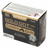Speer Gold Dot Carry Gun |45 ACP, 200Gr, Gold Dot G2 Hollow Point for Compact Pistols, 20 Round Box 24258