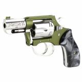 Undercover II, Double Action/Single Action, Small Frame Revolver, 38 Special, 2.2" Barrel, Cerakote Finish, Olive Drab Green, Hi-Polish, Black Pearlite Grips, Fixed Sights, 6 Rounds 53624