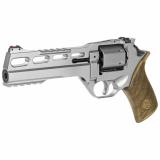 Rhino Single Action Revolver, Single Action Only, 357 Mag, 6" Barrel, Alloy Frame, Chrome Finish, 6Rd, 3 Moon Clips CF340-249