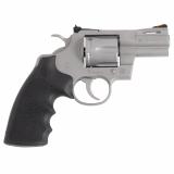 Python, Revolver, 357 Magnum, 2.5" Barrel, Matte Stainless Steel Finish, Hogue Rubber Grip, Adjustable Rear Sight, Red Ramp Front Sight, 6 Rounds PYTHON-SM2RTS