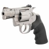 Python, Revolver, 357 Magnum, 2.5" Barrel, Matte Stainless Steel Finish, Hogue Rubber Grip, Adjustable Rear Sight, Red Ramp Front Sight, 6 Rounds PYTHON-SM2RTS