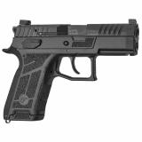 P-09C Nocturne, Semi-automatic, Double Action/Single Action, Polymer Frame Pistol, Compact, 9MM, 3.74" Barrel, Matte Finish, Black, Optics Ready Slide, Holosun K and RMS Footprint, Contrast Luminescent 3 Dot Sights, Manual Safety with Interchangeable Dec