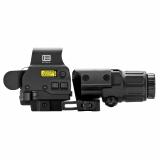 EXPS3-0 HWS Sight and Magnifier, Night Vision Compatible Sight, 68MOA Ring & 1MOA Red Dot, Matte Finish, Black, Includes G33 Magnifier with Switch to Center Mount HHS STC