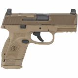 509, MRD, Semi-automatic, Striker Fired, Compact, 9MM, 3.7" Barrel, Polymer Frame, Black Finish, 1-10Rd, Non-Manual Safety, Interchangeable Backstraps, FN Optics Mounting System, Ambi Slide Stop Lever, Ambi Magazine Release, FN Soft Case,