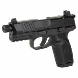 502, Tactical, Single Action Only, Semi-automatic, Polymer Frame Pistol, Compact Size, 22 LR, 4.6" Threaded Barrel, 1/2X28 TPI, Black, Fixed Suppressor Height Sights, Ambidextrous Thumb Safety, No Decocker, 10 Rounds, Optics Ready Slide, 2 Magazines 66-1