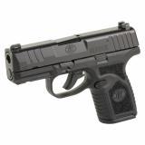 Reflex, Semi-automatic Pistol, Polymer Frame, Internal Hammer Fired, Single Action Only, Micro Compact, 9MM, 3.3" Cold Hammer Forged Barrel, PVD Finish, Black, Non-Manual Safety, Tritium Front Sight, 2 Dot Rear Sight, 2 Magazines, 10 Rounds 66-101412