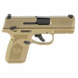 Reflex MRD, Semi-automatic Pistol, Polymer Frame, Internal Hammer Fired, Single Action Only, Micro Compact, 9MM, 3.3" Cold Hammer Forged Barrel, PVD Finish, Flat Dark Earth, Optics Ready, Manual Safety, Tritium Front Sight, 2 Dot Rear Sight, 2 Magazines,