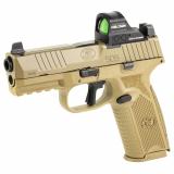 509 MRD, Striker Fired, Semi-automatic, Polymer Frame Pistol, Mid-Size, 9MM, 4" Barrel, Matte Finish, Flat Dark Earth, Inlcudes Holosun 407C Red Dot Sight, Non-Manual Safety, Optic Height Sights, 17 Rounds, 2 Magazines 66-101925