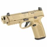 510 MRD Comp, Striker Fired, Semi-automatic, Full Size, 10MM, 4.43" Barrel, FN Quick Connect Compensator, Matte Finish, Flat Dark Earth, 15 Rounds 66-102127