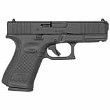 19 Gen5, Striker Fired, Compact, 9MM, 4.02" Marksman Barrel, Polymer Frame, Matte Finish, Fixed Sights, 10Rd, 3 Magazines, Ambidextrous Slide Stop Lever, Flared Mag Well, nDLC Finished Slide and Barrel, No Finger Grooves, Front Serrations PA195S201