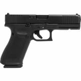21 Gen 5 MOS, Striker Fired, Semi-automatic, Polymer Frame Pistol, Full Size, 45ACP, 4.61" Barrel, nDLC Finish, Black, Fixed Sights, Optics Ready, 13 Rounds, 3 Magazines, Comes with Glock OEM Adapter Plate 06 for Trijicon RMR Footprint UA215S203MOS