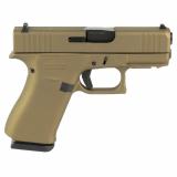 43X, Semi-automatic, Striker Fired, Sub-Compact, 9MM, 3.41", Burnt Bronze, 10 Rounds, 2 Magazines, Fixed Sights, Polymer, Skydas Cerakote UX4350204FRN-BB