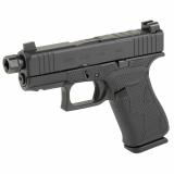 43X, Blackout #2, Striker Fired, Semi-automatic, Polymer Frame Pistol, Sub Compact, 9MM, 3.41" Marksman Barrel, Black Finish, Zaffiri 1/2x28 Threaded Barrel, Suppressor Height Sights, Hybrid Stippled Frame, No Finger Grooves, Front Serrations, Optics Rea