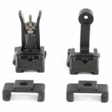 M2 Sights, Front/Rear Folding Sights, Fits Picatinny Rails, Matte Finish, Includes 12 O'Clock Bases GAM2S