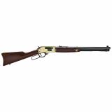 Brass, Lever Action Rifle, 30-30 Winchester, 20" Octagon Barrel, Brass Receiver, Side Load Gate, Fully Adjustable Semi Buckhorn Sights, American Walnut Stock, 5 Rounds H009BG