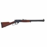 Steel, Lever Action Rifle, 360 Buckhammer, 20" Round Barrel, Blued Steel, Side Gate, Large Loop Lever, Fully Adjustable Semi Buckhorn Sights, American Walnut Stock, 5 Rounds H009G-360BH