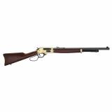 Brass, Lever Action Rifle, 45-70 Government, 22" Octagon Barrel, Brass Receiver, Side Load Gate, Fully Adjustable Semi Buckhorn Sights, American Walnut Stock, 4 Rounds H009BG