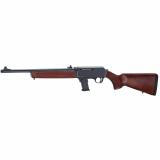 Homesteader, Semi-automatic, Rifle, 9mm, 16.37" Barrel, Threaded 1/2x28, Walnut Stock, Anodized Finish, Black, Drilled and Tapped for Optic Rail, Ghost Ring Sights, (1)-5 Round Magazine, (1)-10 Round Magazine, Includes Magwell for Glock Style Magazines H