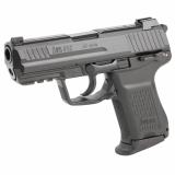 HK45C, Semi-automatic, V1 DA/SA, Compact, 45 ACP, 3.94" Barrel, Matte Finish, Black, Manual Safety, Front Night Sight, 8 Rounds, 2 Magazines 81001111