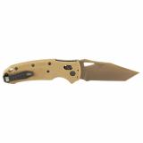 SIG K320 M17/M18, Folding Knife, PVD Finish, Coyote Tan Blade and Frame, Tanto Point, 3.5" Blade Length, CPM-S30V Blade Steel, Plain Edge, ABLE Lock 36361
