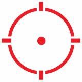 Micro Titanium Red Dot, Red Reticle, Three Different Reticles, Solar, QD Mount, Black Finish HE515CT-GR