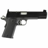 Custom LW Shadow Ghost, Semi-automatic, 1911, Full Size, 45 ACP, 5.5" Barrel, Matte Finish, Black/Silver, Rubber Grips, Manual Safety, Optics Ready, 8 Rounds 3000458