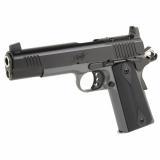 Custom LW Shadow Ghost, Semi-automatic, 1911, Full Size, 9MM, 5.5" Barrel,  Matte Finish, Black/Silver, Rubber Grips, Manual Safety, Optics Ready, 9 Rounds 3000459