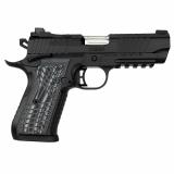 KDS9C, Semi-automatic, Single Action, Metal Frame Pistol, 9MM, 4.09" Barrel, Matte Finish, Black, G10 Grips, Night Sights, Optics Ready Slide, 10 Rounds, 2 Magazines 3100017