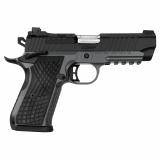 KDS9C, Semi-automatic, Single Action, Metal Frame Pistol, 9MM, 4.09" Barrel, Matte Finish, Black Slide, Gray Frame, G10 Grips, Night Sights, Optics Ready Slide, 10 Rounds, 2 Magazines 3100018