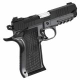 KDS9C, Semi-automatic, Single Action, Metal Frame Pistol, 9MM, 4.09" Barrel, Matte Finish, Black Slide, Gray Frame, G10 Grips, Night Sights, Optics Ready Slide, 10 Rounds, 2 Magazines 3100018