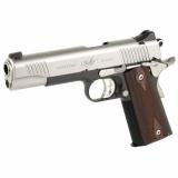 Custom CDP II, 1911, Semi-automatic, Full Size, 45 ACP, 5" Barrel, Matte Finish, Black Slide with Silver Frame, Wood Grips, Night Sights, Aluminum Frame, 7 Rounds 3200018CA