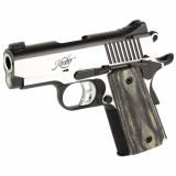Eclipse Ultra II 1911 |45ACP 3" Match Grade Bull Barrel, Two Tone Finish, Front Cocking Serrations, Night Sights, Double Diamond Wood Grips, One 7-Round Magazine