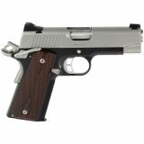 Pro CDP II, Semi-automatic, 1911, Compact, 45 ACP, 4" Barrel, Matte Finish, Black Frame, Silver Slide, Rosewood Grips, Ambidextrous, Manual Safety, Tritium Night Sights, 7 Rounds 3200055CA