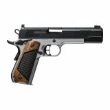 Next Gen 1911, Semi-automatic, Metal Frame Pistol, Full Size, 9MM, 5" Barrel, Matte Finish, Black Slide, Stainless Steel Frame, Black Walnut Grips with G-10 Inlay, Red Dot Front Sight, Ambidextrous Safety, 9 Rounds, 2 Magazines, Includes RMR Optic Mounti