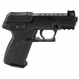 P17, Single Action, Semi-automatic, Polymer Frame Pistol, Compact, 22 LR, 3.8" Barrel, Threaded 1/2x28, Matte Finish, Black, Optics Ready Slide, Fiber Optic Front Sight, 17 Rounds, 3 Magazines P17BBLKOR