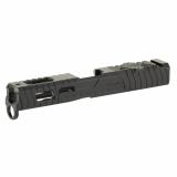Razorback Stripped Slide, Fits Gen 4 Glock 19, RMR Cut with Plate, DLC Finish, Black 01-GSS-GEN4-G19-LT