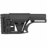 MBA-1 Stock With 3-Axis Butt Plate, Fits Standard A2 Rifle Length Buffer Tube, Black, Adjustable Length of Pull/Cheek Height/Butt Plate, AR-15/AR-10 MBA-1-3AX