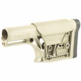 MBA-1 Fixed Stock, Fits AR-15 & AR-10 Rifle Length A2 Buffer Tube, Flat Dark Earth, Adjustable Cheek Piece and Length of Pull MBA-1F