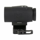 MMX4, Magnifier, 4X Power, 24mm Objective, Flip To Side QD Mount, Fits Picatinny, Black 8016000200