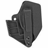 Minimalist, Inside Waistband Holster, Ambidextrous, Fits Ruger EC9/EC9S And LC9/LC9S, Black Kydex,Includes 1.5" Belt Attachement H2RUEC9AIWBM