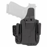 Pro Holster, Inside Waistband Holster, Ambidexrous, For Glock 19 with Streamlight TLR 7, Kydex, Includes 1.5" Belt Attachment, Black H5-GL-1-WL-7
