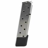 Power 10 Extra Magazine With Removable Base For .45ACP 10 Round Stainless Steel