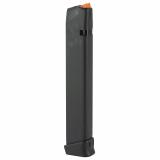 Glock 33rd Extended Mag | 9mm, Black Finish, Orange Follower 65971