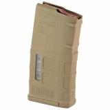 Magazine, PMAG 20 LR/SR GEN M3 with Window, 308 Winchester/762NATO, 20 Rounds, Fits DPMS/SR25/LaRue OBR, Coyote Tan MAG1429-MCT