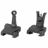 Combat Rifle Sight Set, Adjustable Front and Rear Sight, Low Profile, Flip-Up, Includes A2 Sight Tool, Black Finish MI-CRS-SET